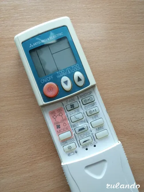 Редкий оригинальный пульт кондиционеров Mitsubishi Kp0В б/у Краснодар - изображение 1