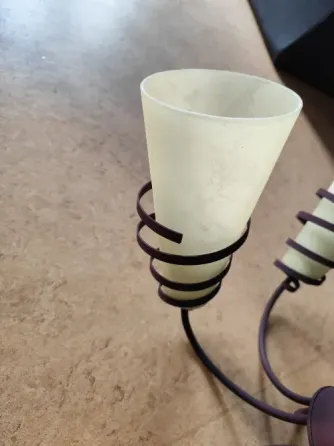 Люстра потолочная 5 плафонов + 2 настольные лампы в одном стиле Волгоград