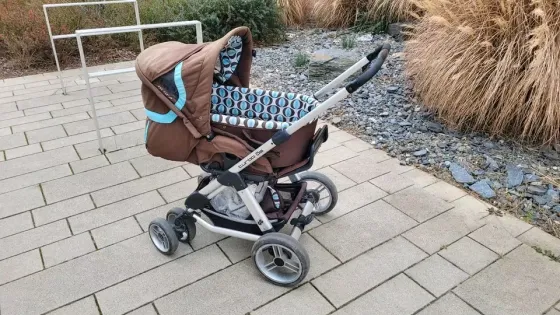 Детская коляска ABC Design, коричневая, трансформер в прогулочный блок Волгоград