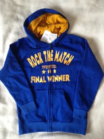 Детская толстовка Final Winner, синяя, размер 134/140 Севастополь