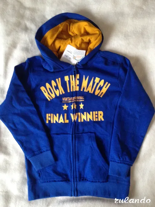 Детская толстовка Final Winner, синяя, размер 134/140 Севастополь - изображение 2