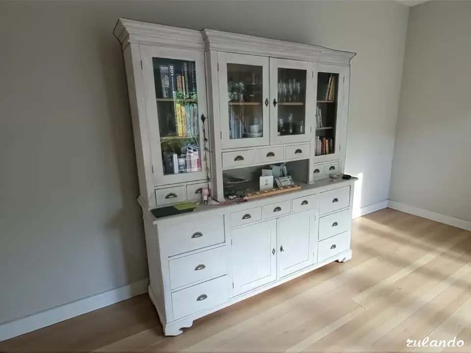 Антикварный шкаф‑витрина в стиле кантри Калининград - изображение 1