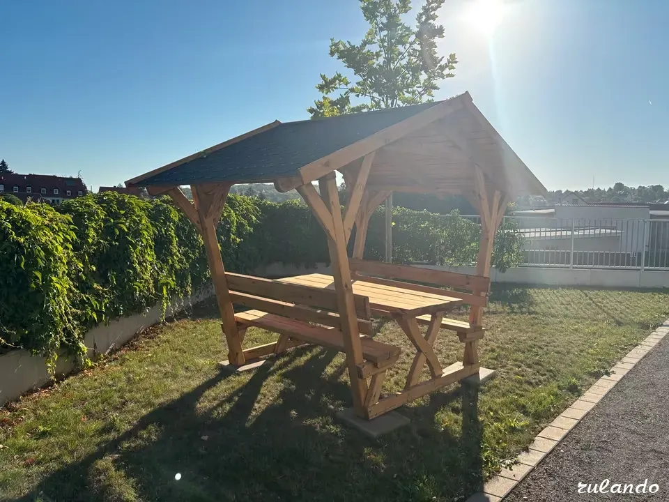 Массивная садовая мебель с навесом для дачи и террасы Калининград - изображение 3