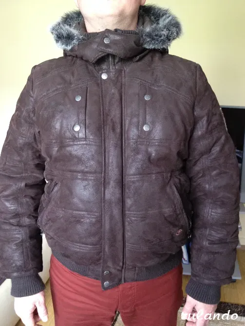 Мужская кожаная зимняя куртка Tom Tailor Калининград - изображение 2