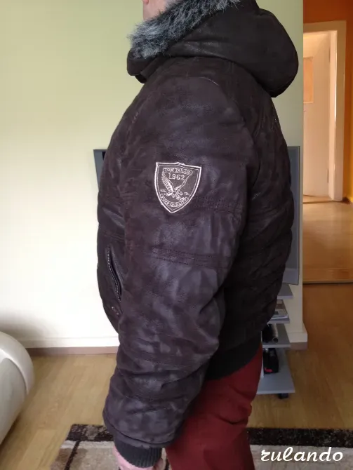 Мужская кожаная зимняя куртка Tom Tailor Калининград - изображение 3