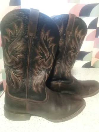 Мужские кожаные ковбойские сапоги Ariat Sport Doolin Western Boot в темно-коричневом цвете Таштагол