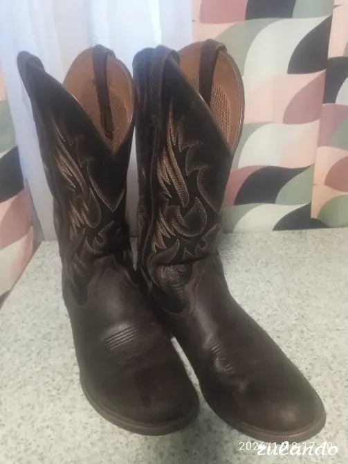 Мужские кожаные ковбойские сапоги Ariat Sport Doolin Western Boot в темно-коричневом цвете Таштагол - изображение 2