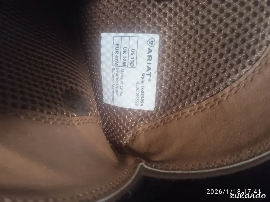 Мужские кожаные ковбойские сапоги Ariat Sport Doolin Western Boot в темно-коричневом цвете Таштагол - изображение 5