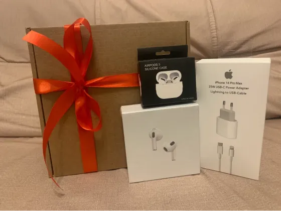 Подарочный набор Airpods 3 + адаптер питания Казань