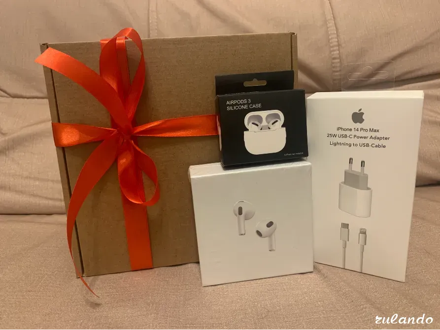 Подарочный набор Airpods 3 + адаптер питания Казань - изображение 1