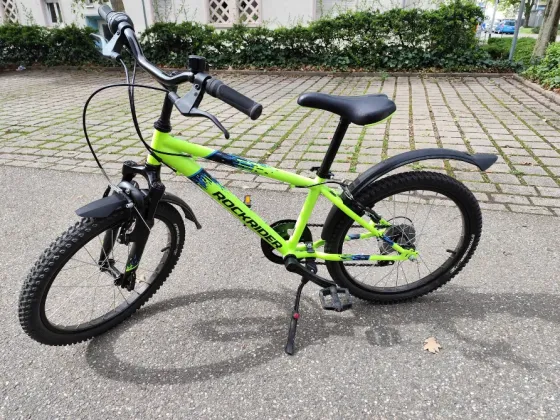 Велосипед подростковый Rockrider ST 500, 20" неоново-жёлтый Калининград
