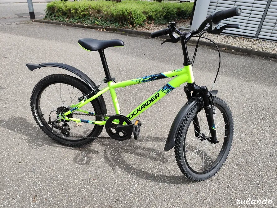 Велосипед подростковый Rockrider ST 500, 20" неоново-жёлтый Калининград - изображение 4