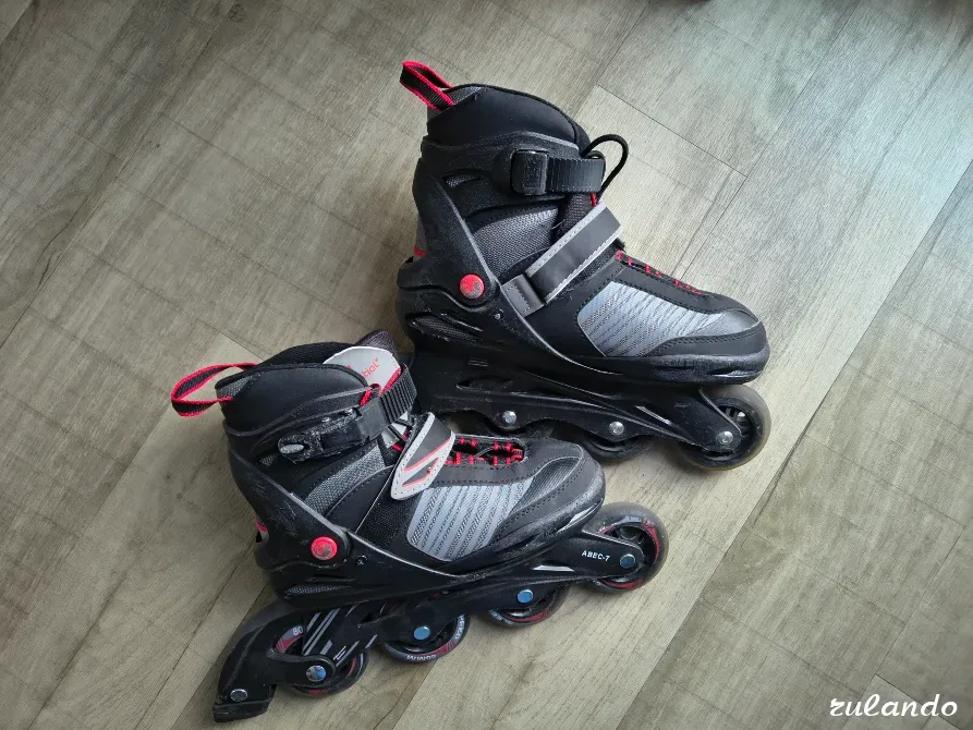 Роликовые коньки детские регулируемые 37–41, отличное состояние Нижний Новгород - изображение 4