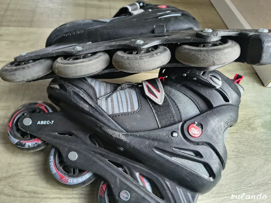 Роликовые коньки детские регулируемые 37–41, отличное состояние Нижний Новгород - изображение 2