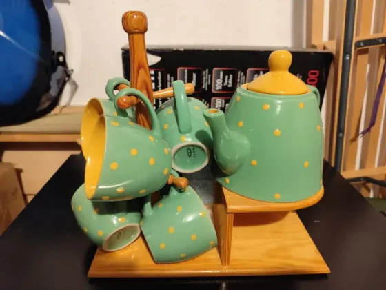 Чайный сервиз керамический 6 кружек + заварник Москва