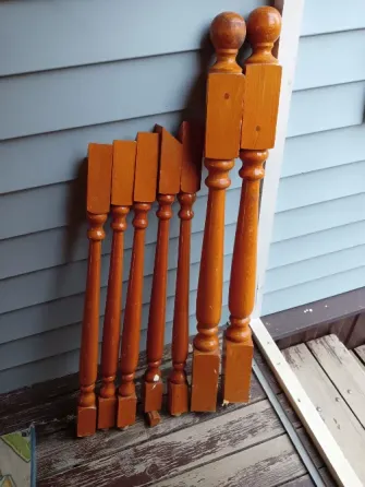 Балясины деревянные и столб Краснодар