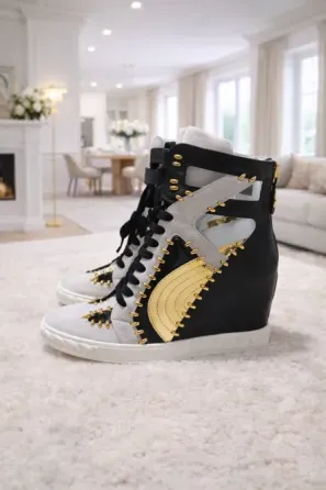 Ботильоны Италия, натуральная кожа и замша, скрытая танкетка, размер 39, новые Владивосток