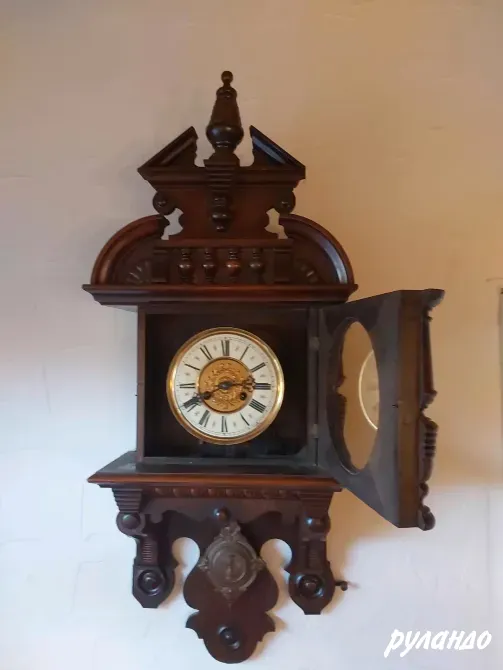Антикварные настенные часы с маятником из Германии Санкт-Петербург - изображение 2