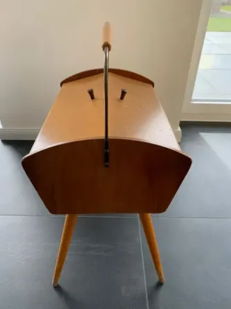 Антикварный деревянный короб для швейных принадлежностей 1950-х годов, винтаж Санкт-Петербург