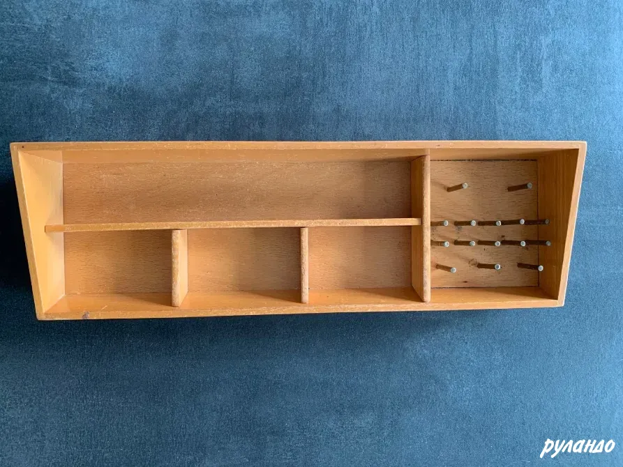 Антикварный деревянный короб для швейных принадлежностей 1950-х годов, винтаж Санкт-Петербург - изображение 5