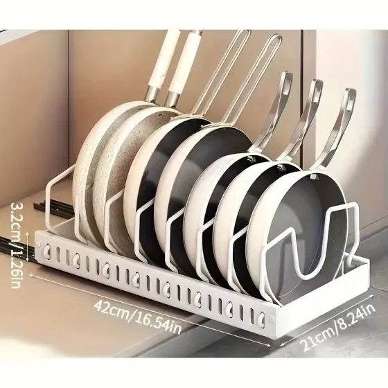 Выдвижной кухонный органайзер для крышек, сковород, тарелок и кастрюль Москва