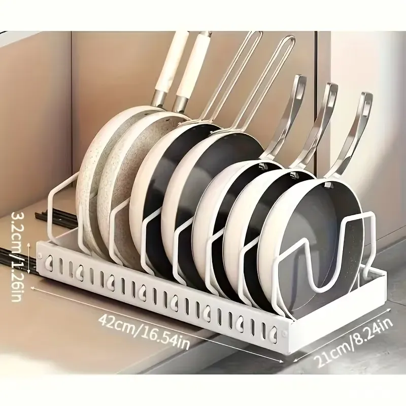 Выдвижной кухонный органайзер для крышек, сковород, тарелок и кастрюль Москва - изображение 1