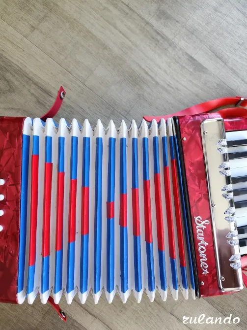 Аккордеон детский Startone красный – 17 клавиш, 8 басов Ялта - изображение 6