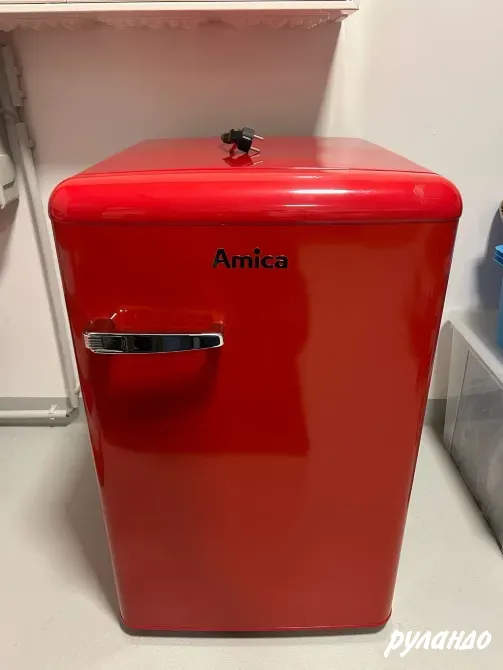 Ретро-холодильник Amica Mini с морозильной камерой Донецк - изображение 2