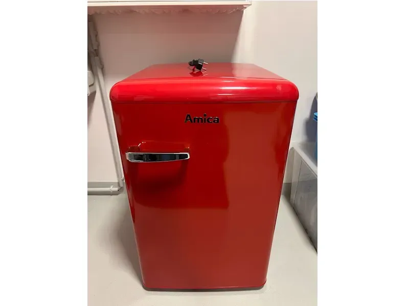 Ретро-холодильник Amica Mini с морозильной камерой Донецк - изображение 1