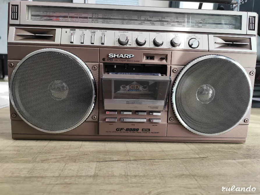 Магнитофон и Радиоприемник ретро Sharp GF 8989 Калининград - изображение 1