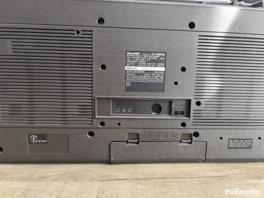 Магнитофон и Радиоприемник ретро Sharp GF 8989 Калининград - изображение 3