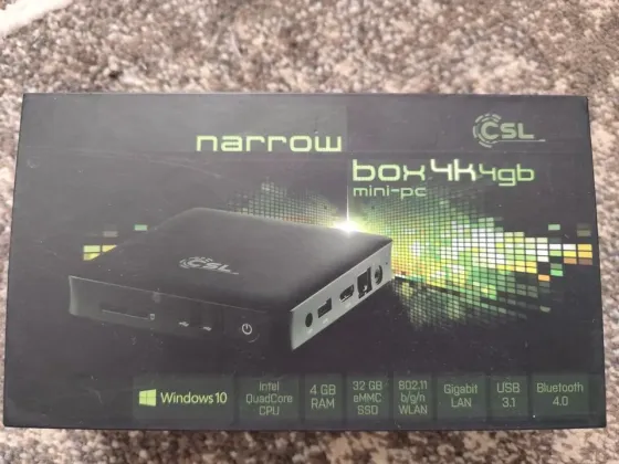 Mini-PC Csl Narrow Box – Windows 10 Home, почти новый Москва