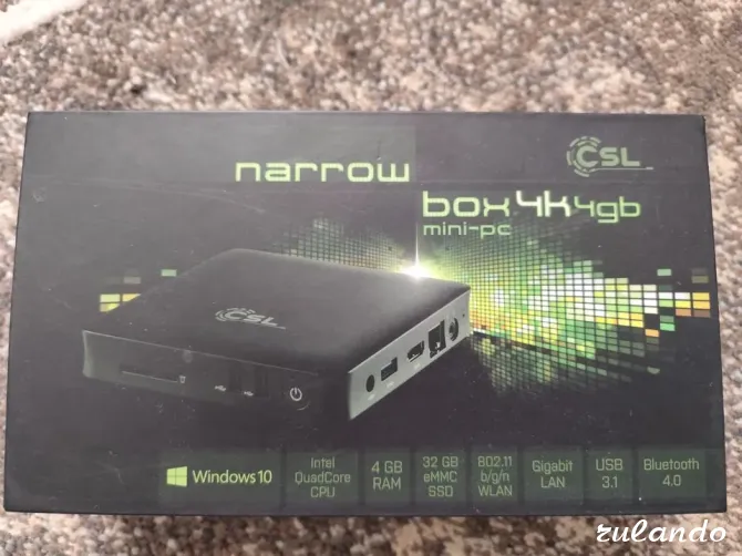 Mini-PC Csl Narrow Box – Windows 10 Home, почти новый Москва - изображение 1