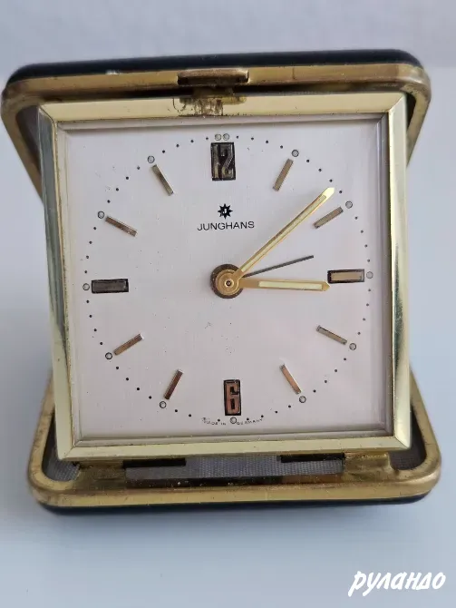 Винтажный дорожный будильник Junghans, Германия, 1950–60-е годы Севастополь - изображение 1