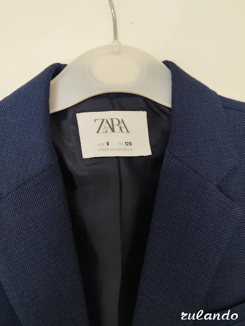 Детский пиджак Zara, размер 128 (8 лет), почти новый Калининград - изображение 4