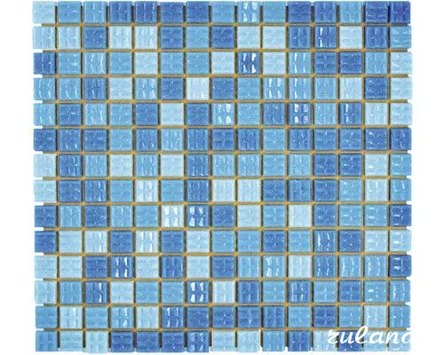 Мозаика стеклянная HUH-Mosaik GMA 321P Германия, голубая Москва - изображение 1