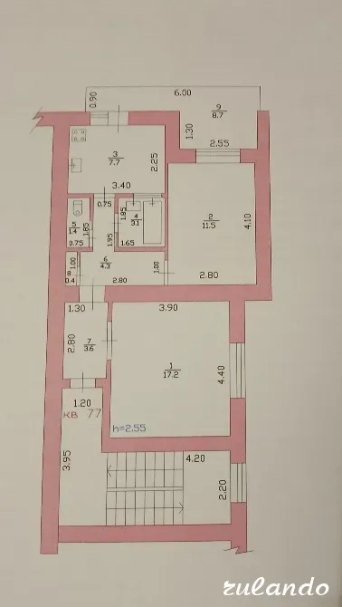 2-к. квартира, 49 м² Ленинградская - изображение 8