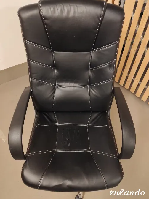 Компьютерный стул из кожзама цвет черный Калининград - изображение 1